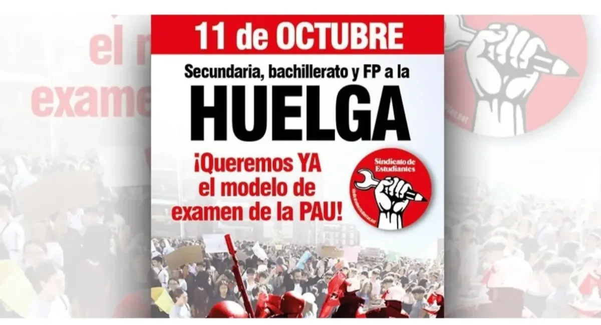 Estudiantes organizan huelga este viernes en ESO, Bachillerato y FP por falta de información sobre el nuevo modelo de examen de la PAU