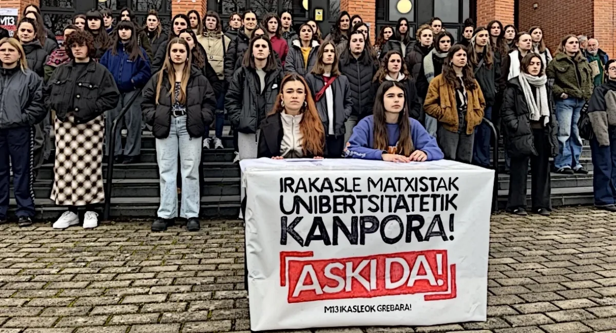 Protestas y Huelga Estudiantil en la Universidad Pública Vasca