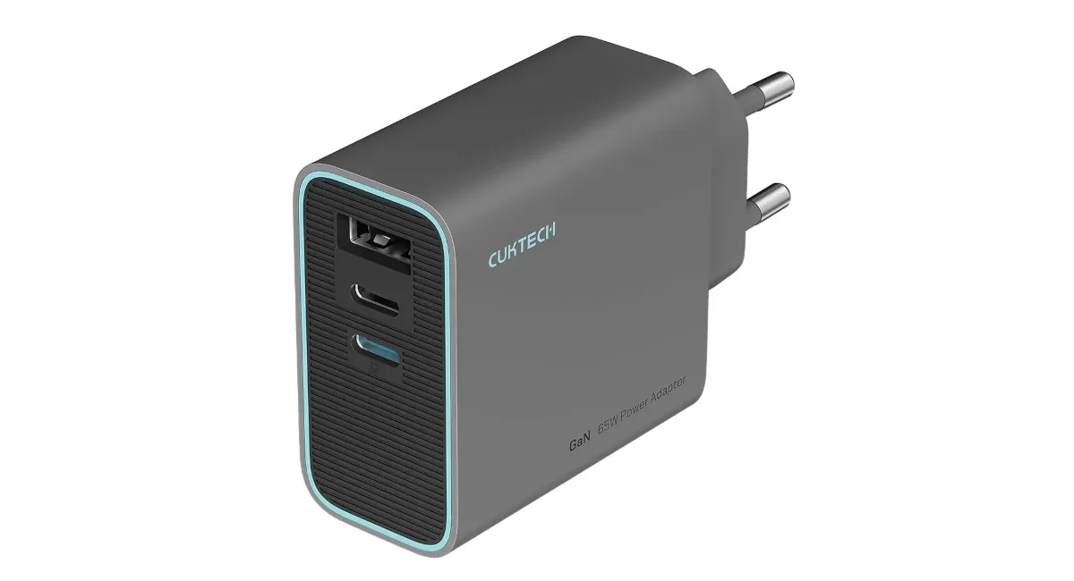 Cargador CUKTECH 65W USB C – 40% de Descuento