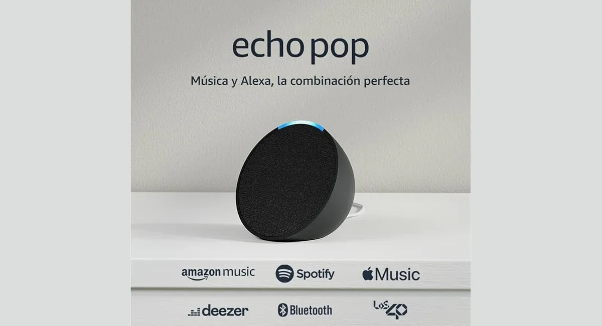 Echo Pop (Última generación) Altavoz inteligente Bluetooth con Alexa – 45% descuento