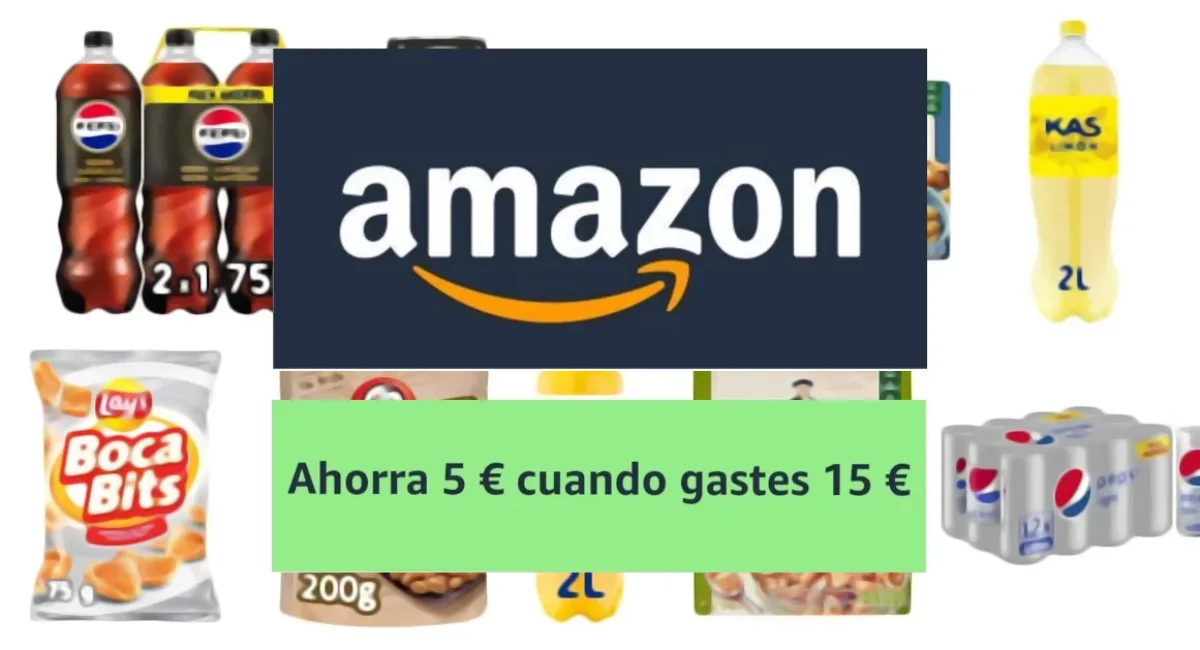 5€ GRATIS por cada 15€ en snacks (galletas, refrescos, patatas y más)