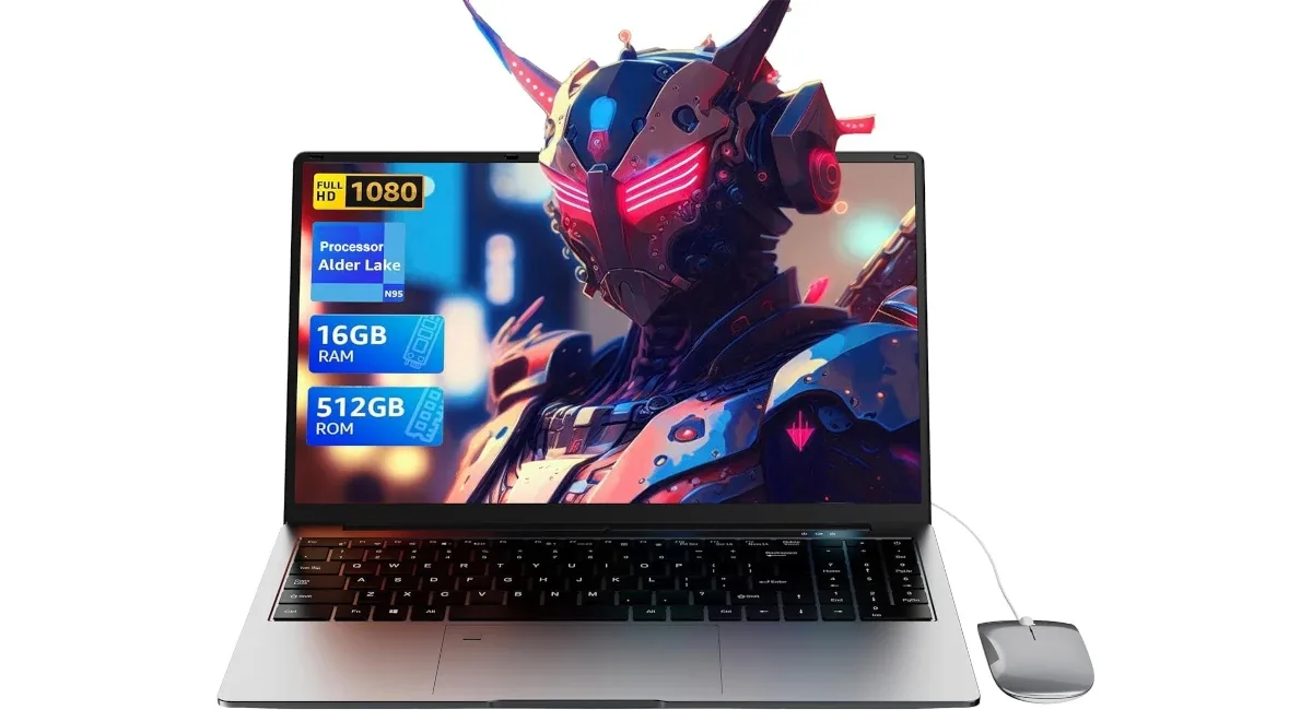 Ordenador portátil PINSTONE ANL5-N95 de 15.6″ con 16 GB de RAM 512 GB SSD y Quad Core N95 – Cupón de 55 euros