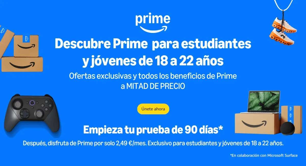 Amazon Jóvenes – Prueba gratis tres meses