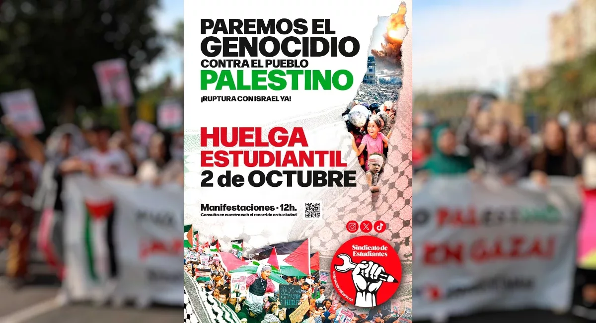 Estudiantes Españoles Convocan Huelga General en Apoyo al Pueblo Palestino