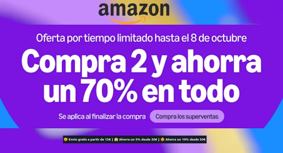 Compra 2 y Ahorra 70% en Amazon Haul