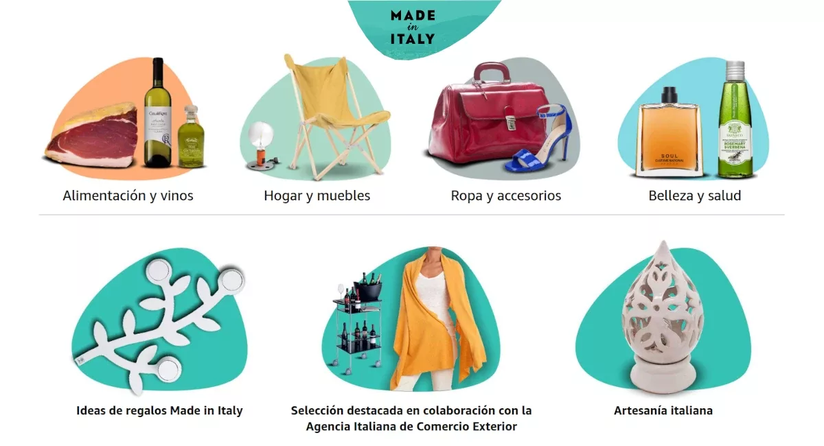 Productos 100% italianos en Amazon