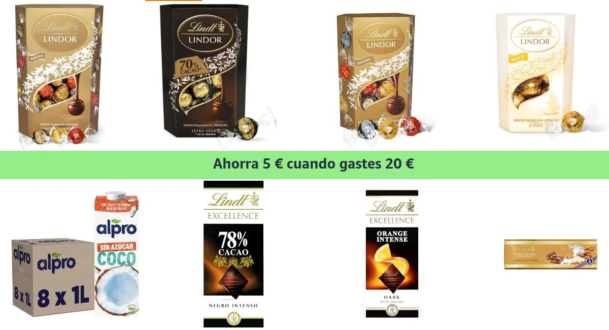 Promoción Chocolates Lindt Lindor