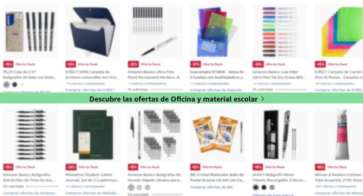 Ofertas flash en Oficina y Escuela