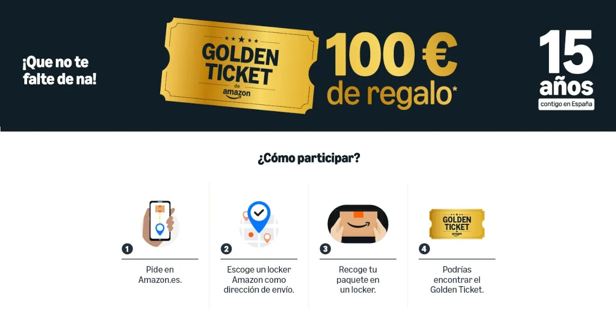 Amazon esconde cientos de ‘Golden Tickets’ de 100 euros: así puedes conseguir el tuyo