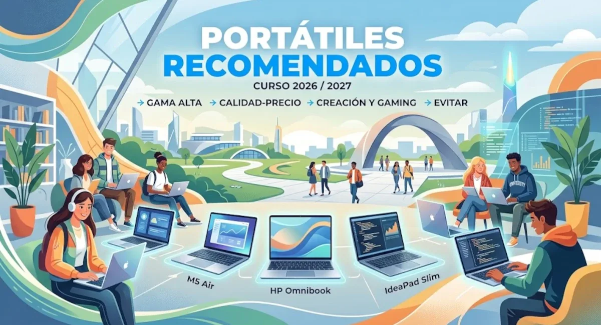 Mejores portátiles para el curso 2026 / 2027: ¿cuál elegir según tu carrera?